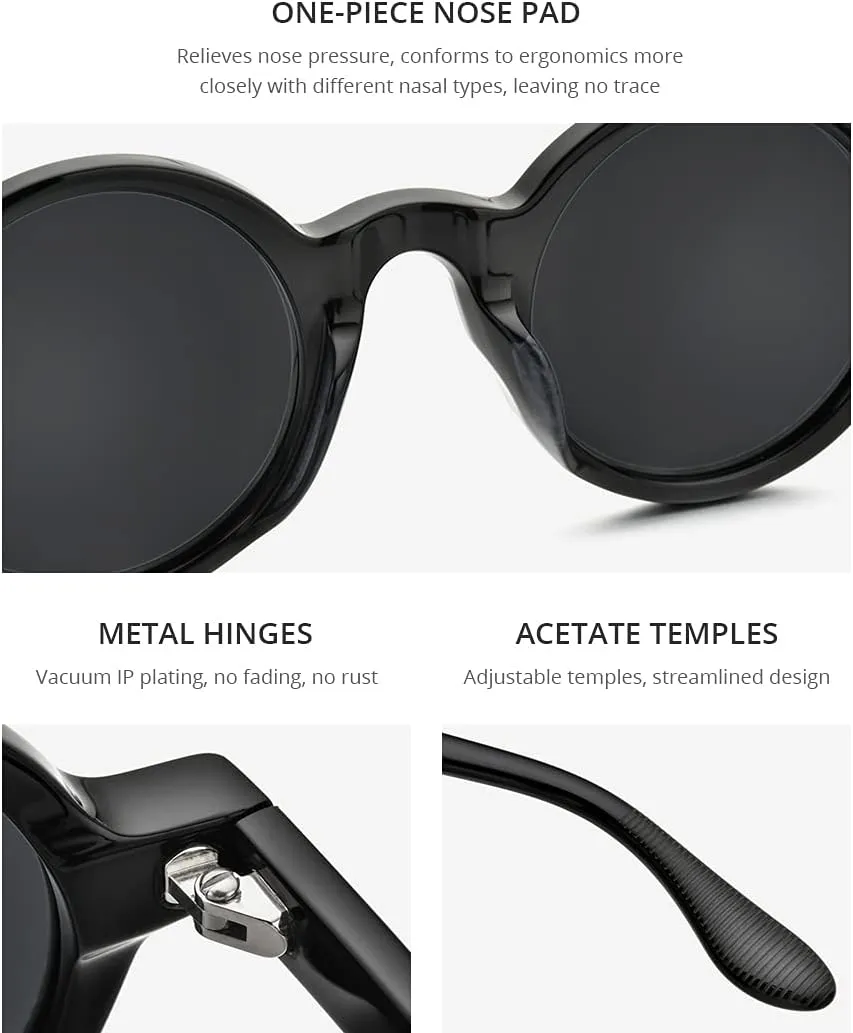 HEPIDEM Acetate Men Vintage Round Optical Glasses Frame Spectacles Optical Eyeglasses Zolman