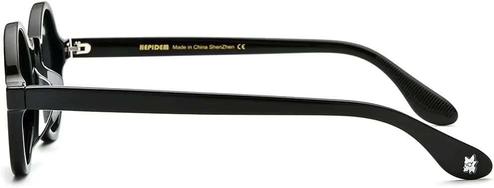 HEPIDEM Acetate Men Vintage Round Optical Glasses Frame Spectacles Optical Eyeglasses Zolman