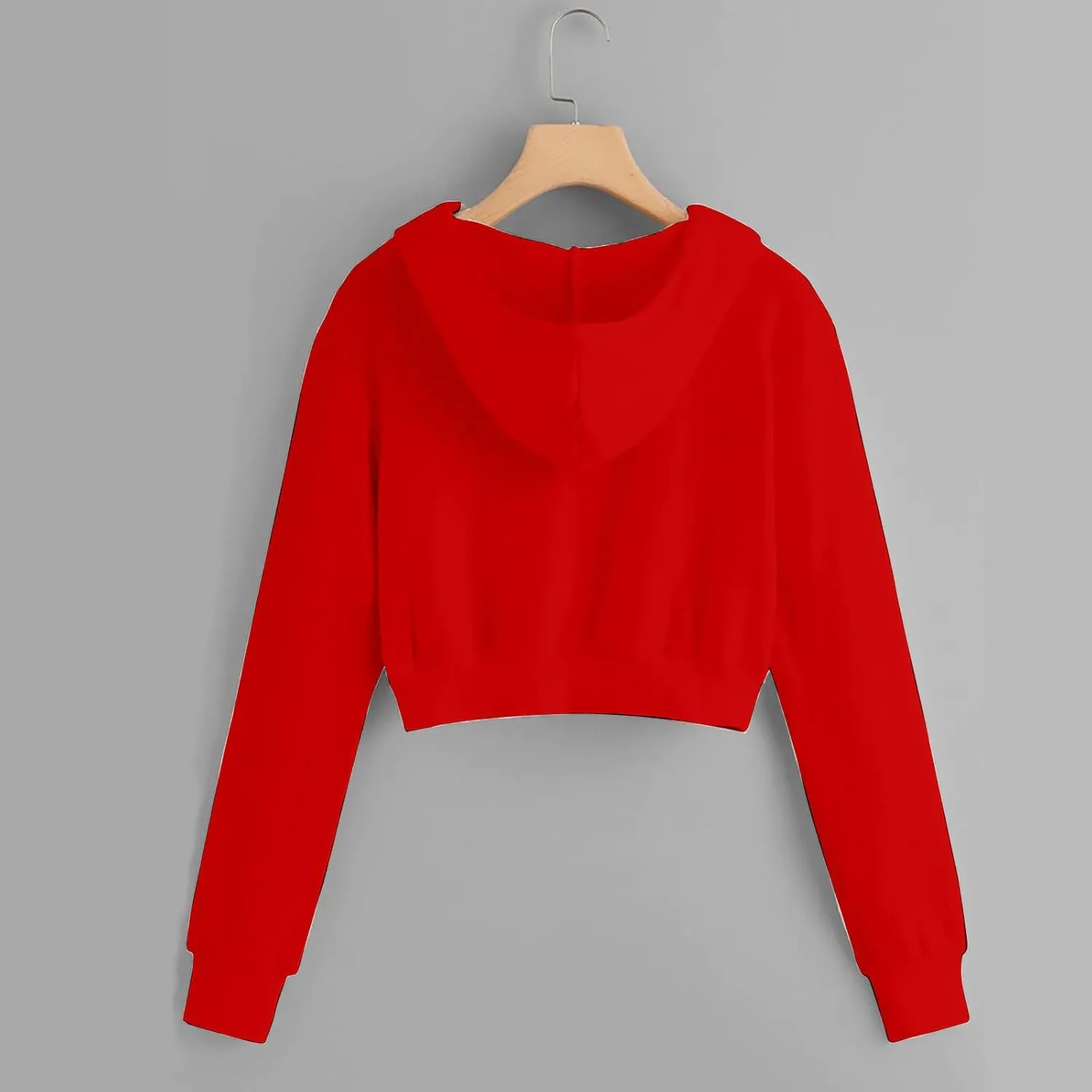 Hoodies for Women White Cropped Zip Up Hoodie Trendy Teen Girls Crop Top Jackets Casual Cute Cropped Hooded Jacket