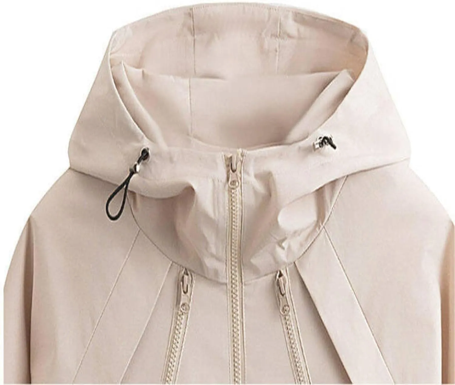 Jackets for Men Waterproof Windproof Light Thin Rain Jackets Hooded Outdoor Hiking Rain Coats Plus Size Soild Outerwear