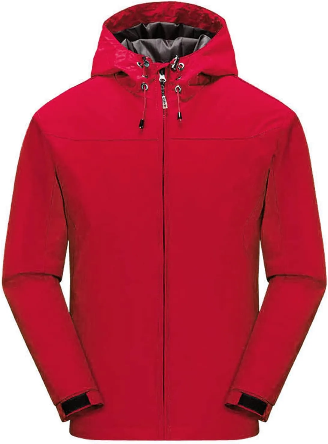 JEsilunmaMY Men's Outdoor Hooded Windbreaker Zip Up Casual Waterproof Hoodie Raincoat Lightweight Mountain Hiking Jacket