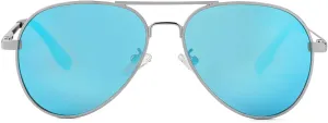 JOVAKIT Kids Small Polarized Aviator Sunglasses for Girls and Boys Age 4-16