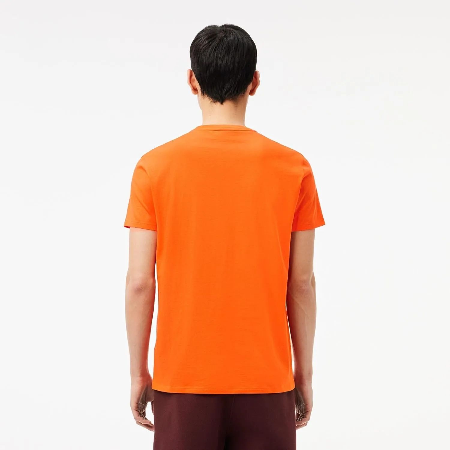 Lacoste Men's Monochrome Cotton Pima Jersey Crew Neck T-Shirt