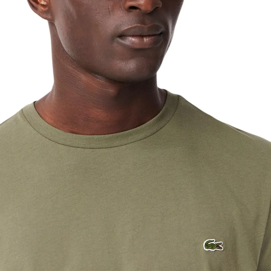 Lacoste Men's Monochrome Cotton Pima Jersey Crew Neck T-Shirt