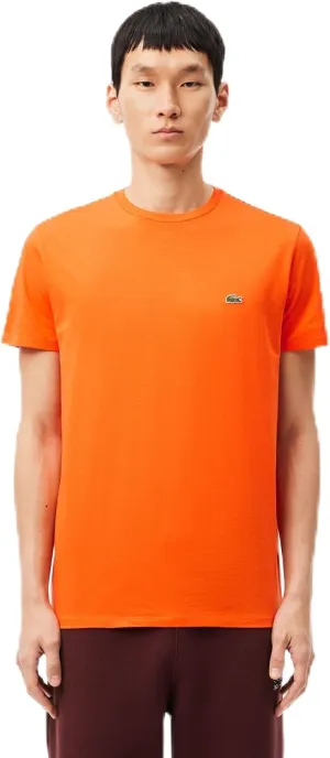 Lacoste Men's Monochrome Cotton Pima Jersey Crew Neck T-Shirt
