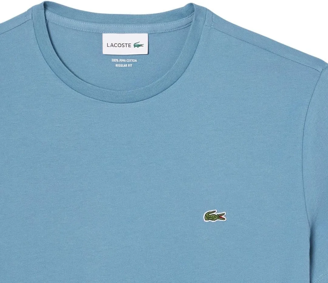 Lacoste Men's Monochrome Cotton Pima Jersey Crew Neck T-Shirt
