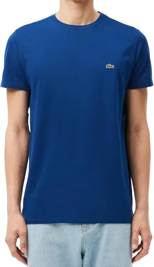 Lacoste Men's Monochrome Cotton Pima Jersey Crew Neck T-Shirt