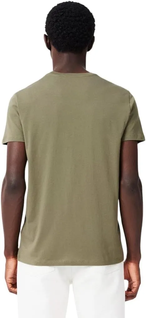 Lacoste Men's Monochrome Cotton Pima Jersey Crew Neck T-Shirt