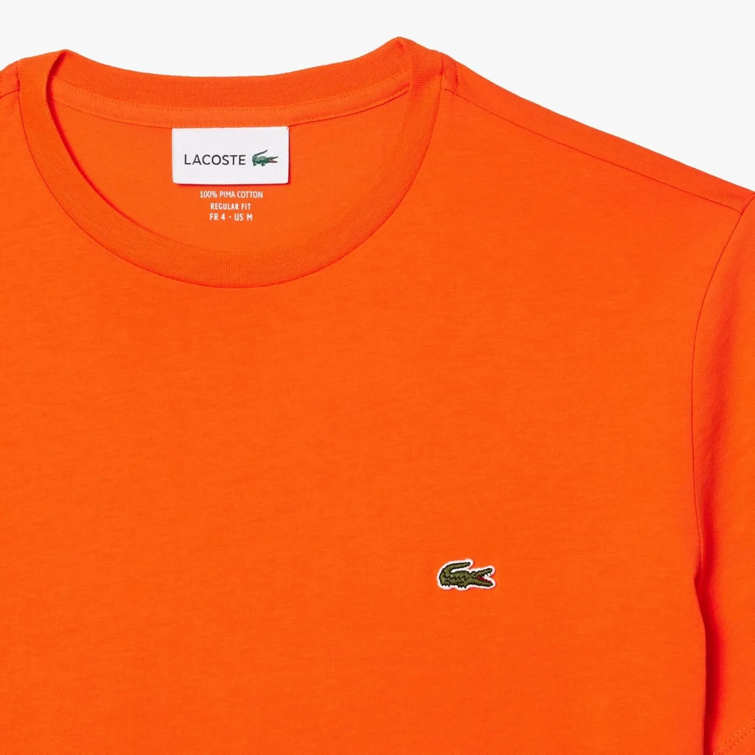 Lacoste Men's Monochrome Cotton Pima Jersey Crew Neck T-Shirt
