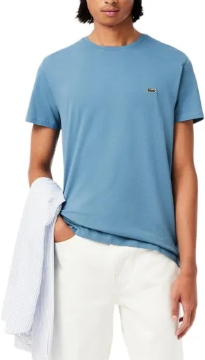 Lacoste Men's Monochrome Cotton Pima Jersey Crew Neck T-Shirt