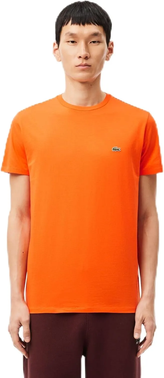 Lacoste Men's Monochrome Cotton Pima Jersey Crew Neck T-Shirt