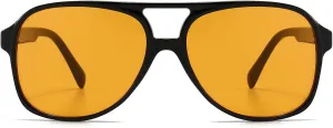 LASPOR Polarized Aviator Sunglasses for Women Men 70s Vintage Retro Glasses Large Frame Plastic Shades UV400