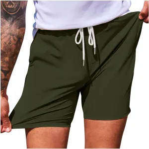 Lastesso Running Shorts Men Casual Lounge Workout Shorts Gym Workout Shorts Fitted 5 Inch Inseam Hiking Shorts with Pocket