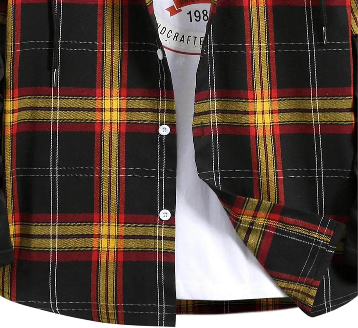 LCMTWX Mens Plaid Jacket Winter Plaid Lapel Pocket Loose Coat Jacket Woolen Coat Top Blouse Fleece Button Down Jackets