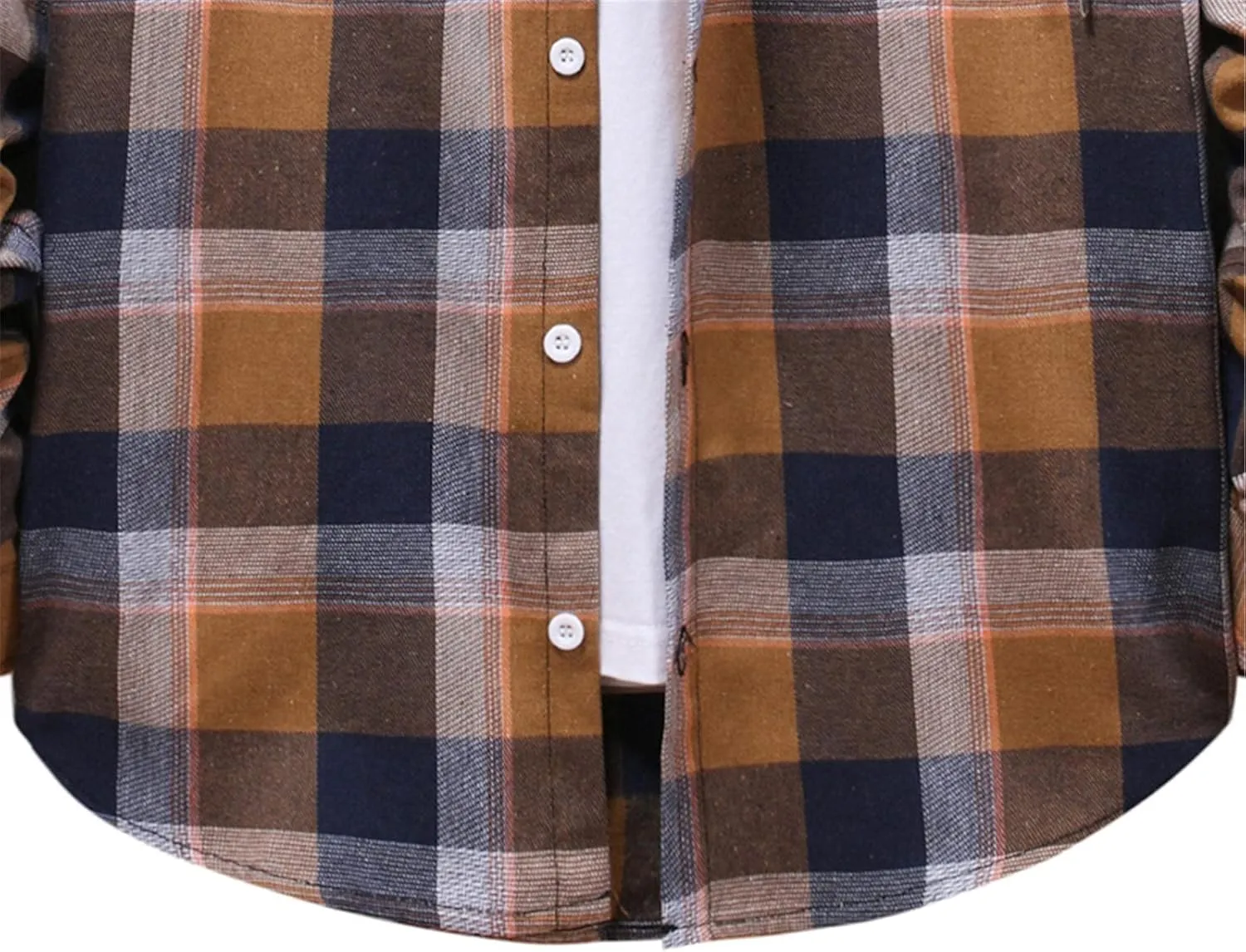 LCMTWX Mens Plaid Jacket Winter Plaid Lapel Pocket Loose Coat Jacket Woolen Coat Top Blouse Fleece Button Down Jackets