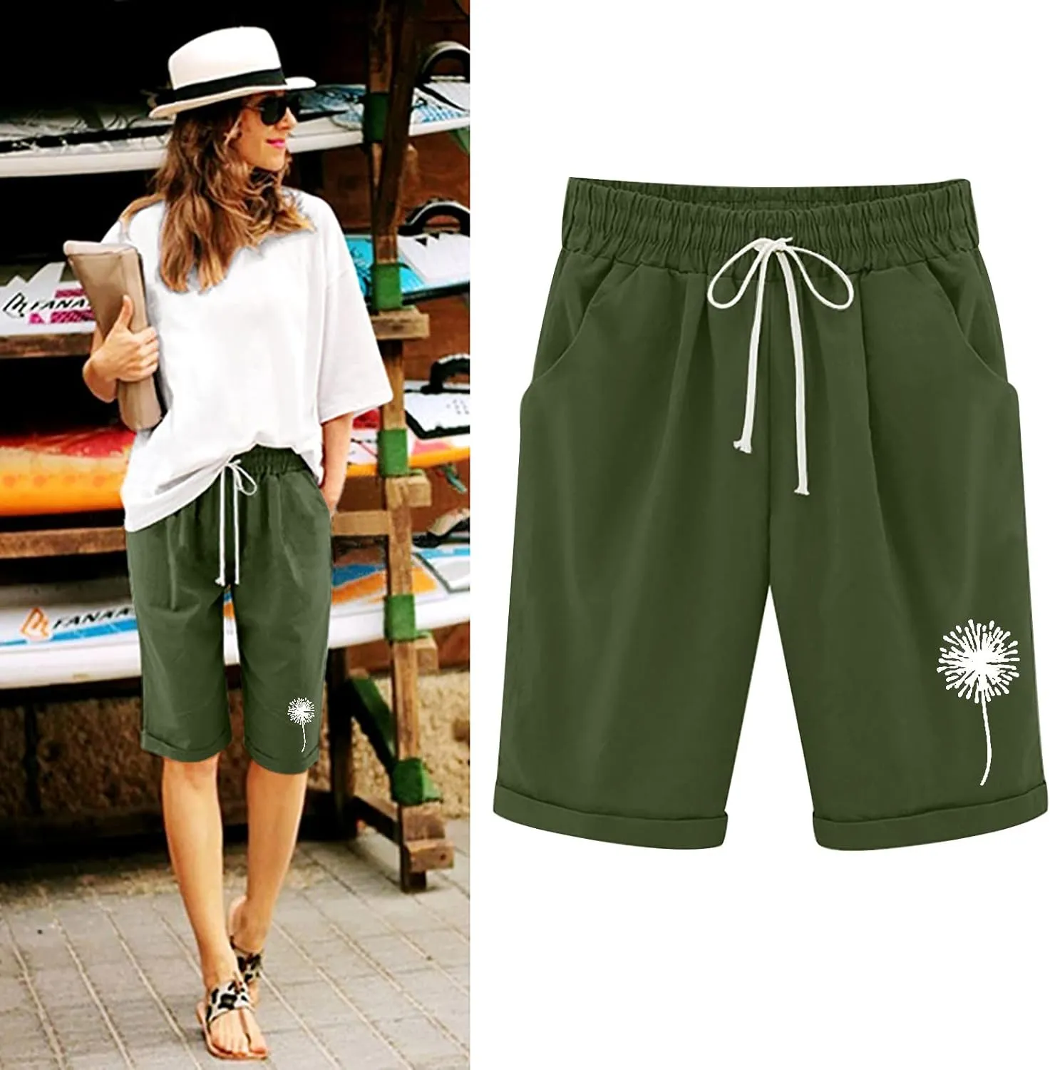 LCMTWX Shorts for Women Casual Pants High-Waist Sports Loose Shorts Casual Fashion Pants Shorts for Women Denim Shorts