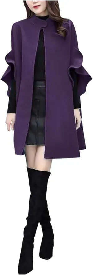 LCMTWX Women's 2023 Fashion Winter Coat Office Sleeveless Button Woolen Jacket Coat Winter Coat Women Womens Trench Coat