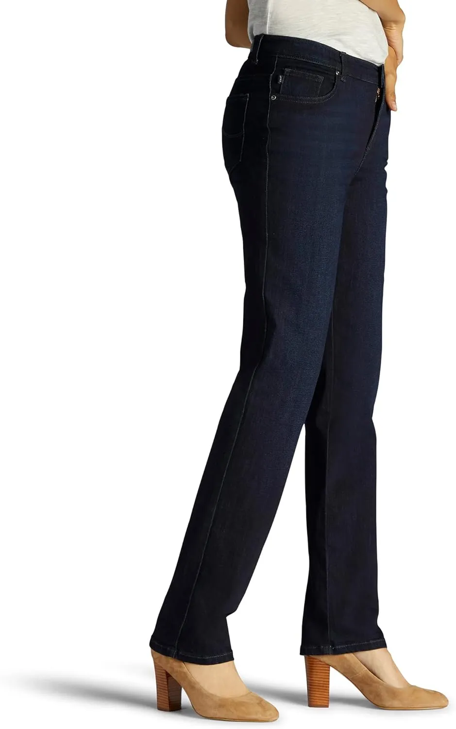 Lee Women's Petite Relaxed Fit Straight Leg Jean