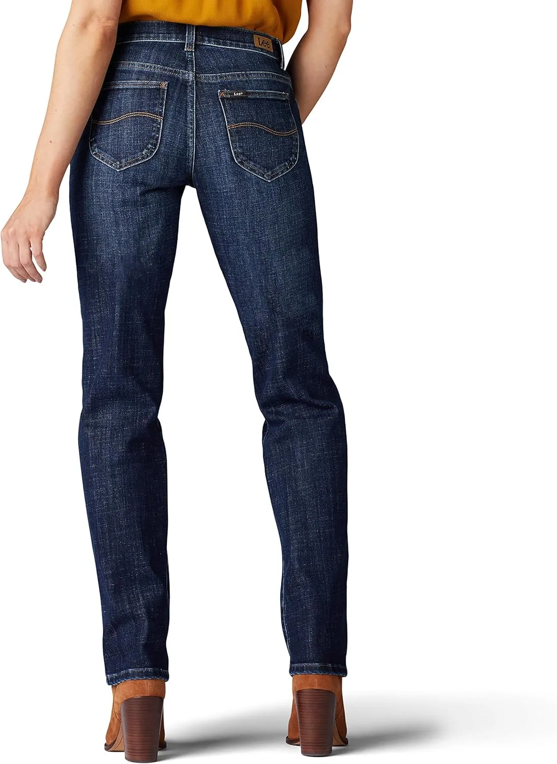 Lee Women's Petite Relaxed Fit Straight Leg Jean