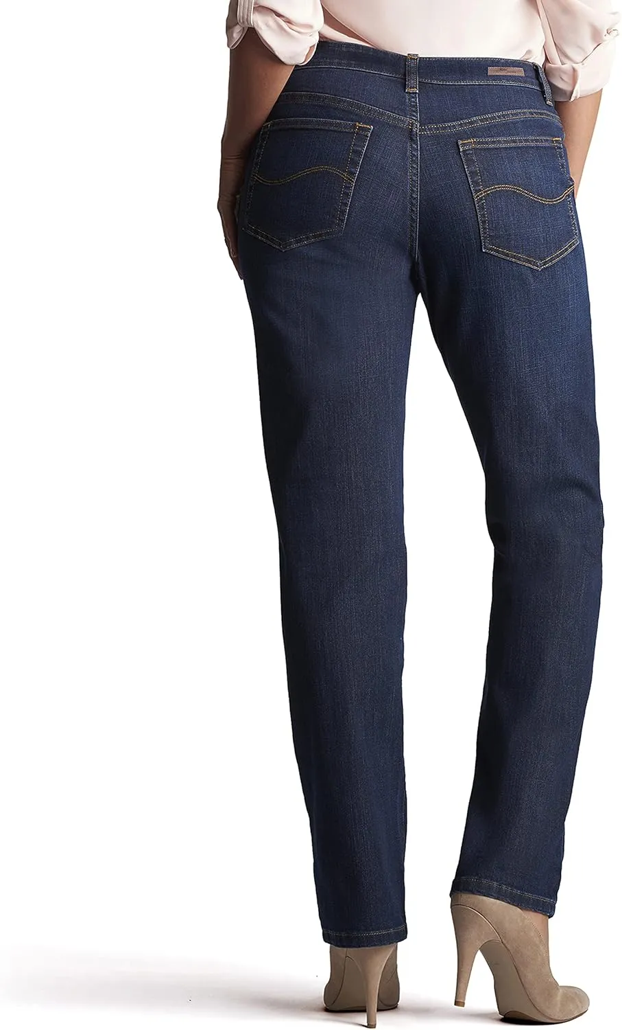 Lee Women's Petite Relaxed Fit Straight Leg Jean