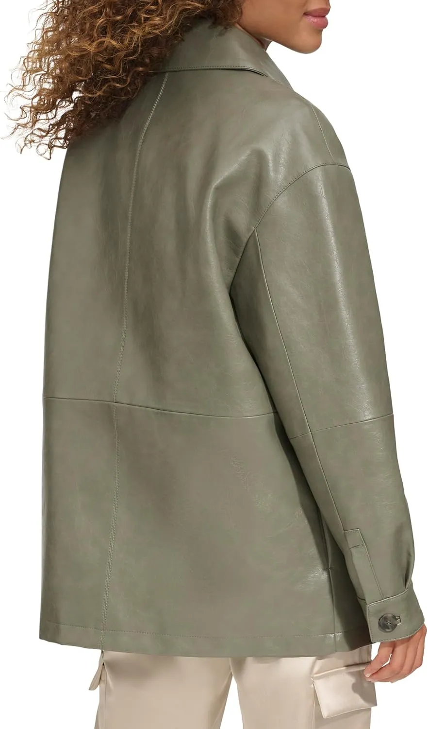 Levi's womens Relaxed Fit Faux Leather Blazer
