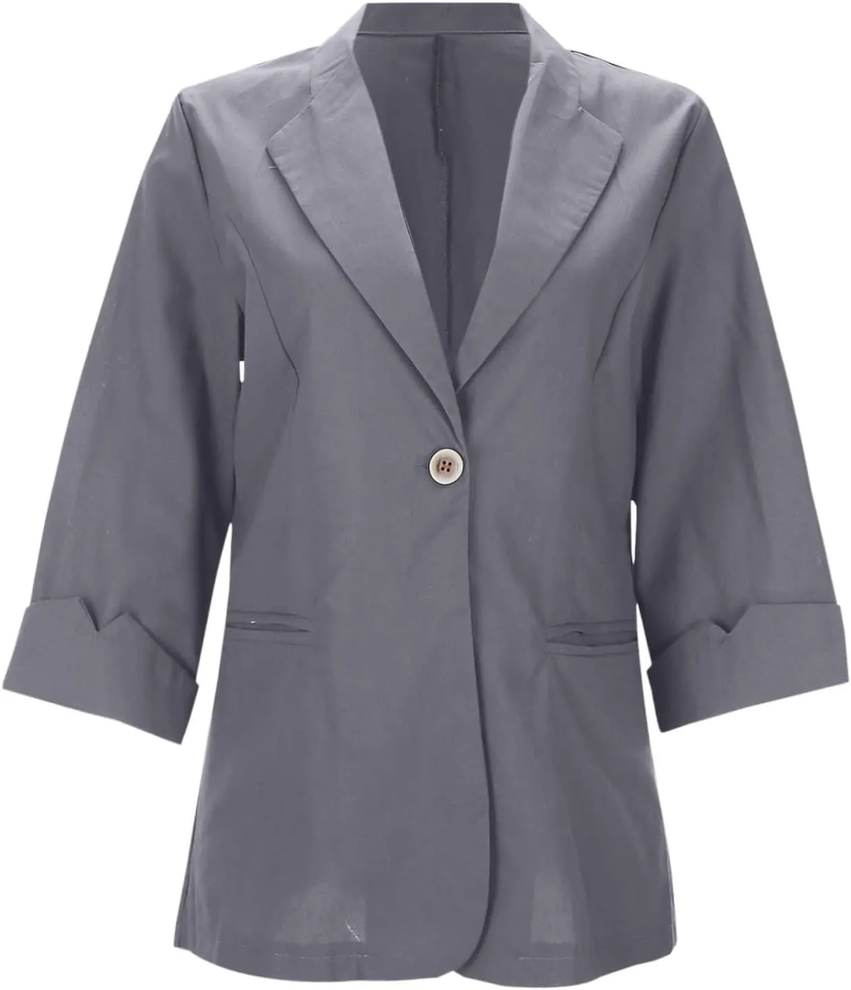 Linen Blazer Womens Casual Blazers Long Sleeve Lightweight Spring Summer Blazer Jacket Work Office Suit Jackets Top