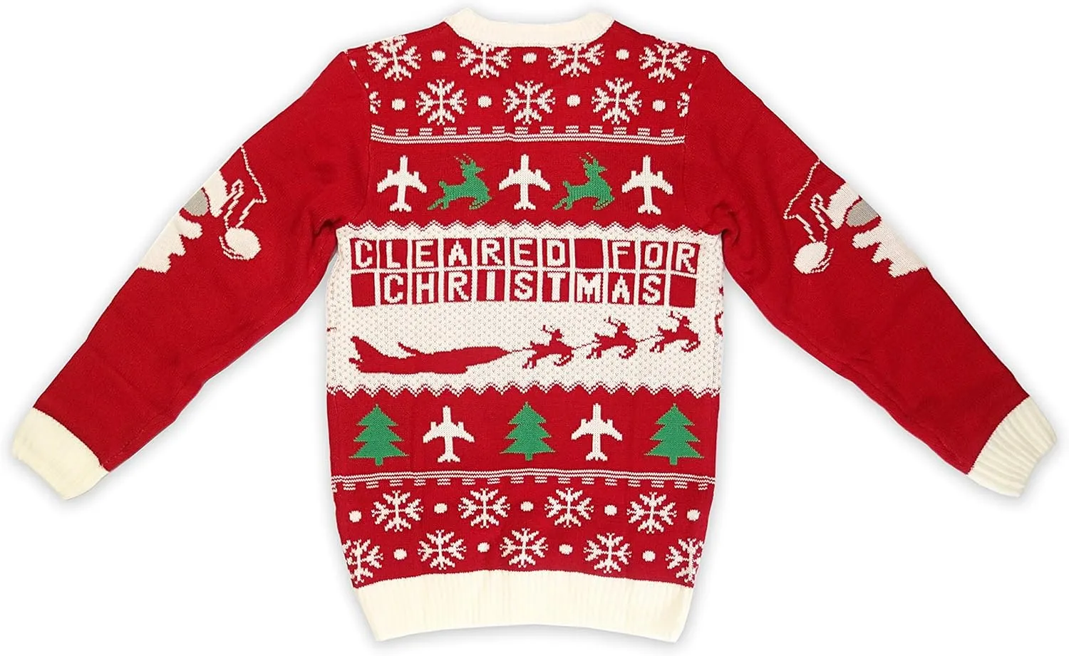 Luso Aviation Ugly Christmas Sweater, Cleared for Christmas