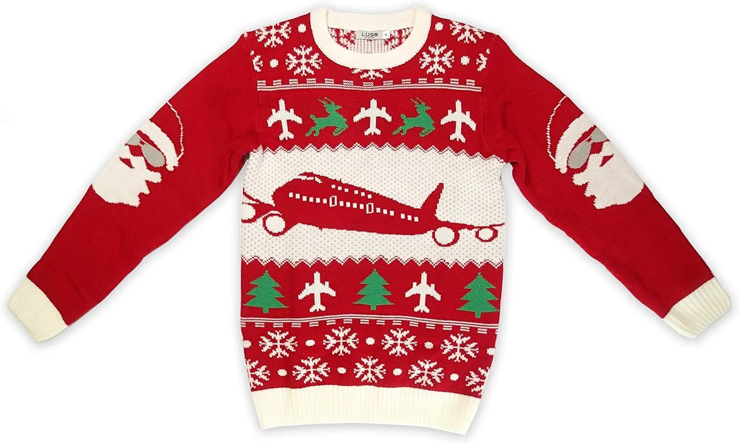 Luso Aviation Ugly Christmas Sweater, Cleared for Christmas