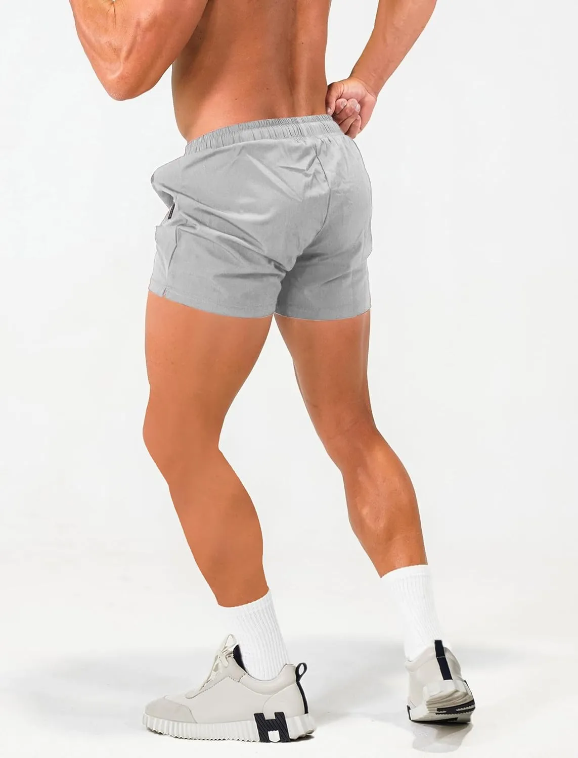 MAIKANONG Mens Workout Gym Shorts Quick Dry Running Shorts with Liner Training Athletic Shorts with Zipper Pockets
