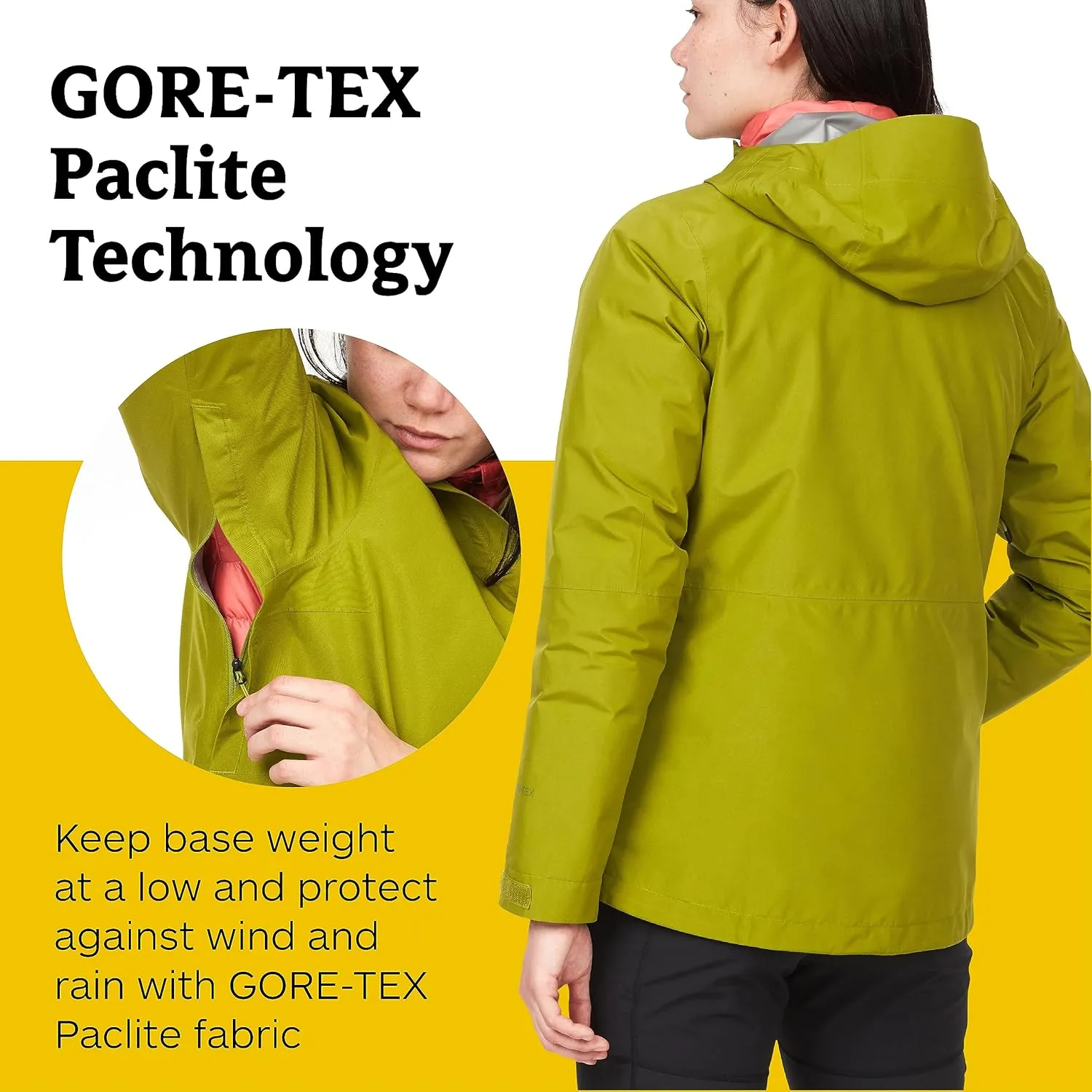MARMOT Women's GORE-TEX Minimalist Rain Jacket - Packable, Breathable, Durable Wind & Water Protection