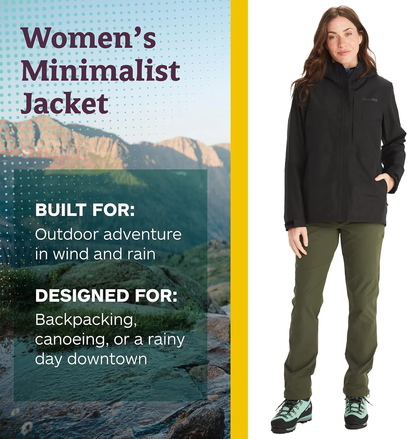 MARMOT Women's GORE-TEX Minimalist Rain Jacket - Packable, Breathable, Durable Wind & Water Protection