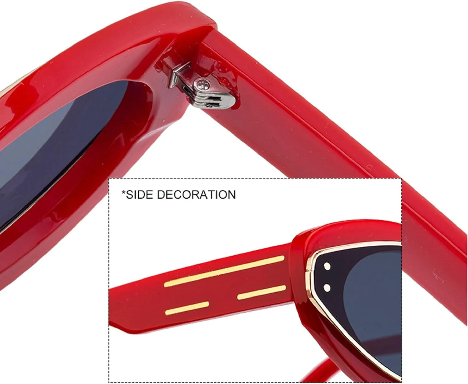 Melrose Sexy Cat Eye Y2K Punk Sunglasses Women Luxury Fashion One-Piece Sun Glasses Vintage UV400 Eyewear For Ladies ZS-98296