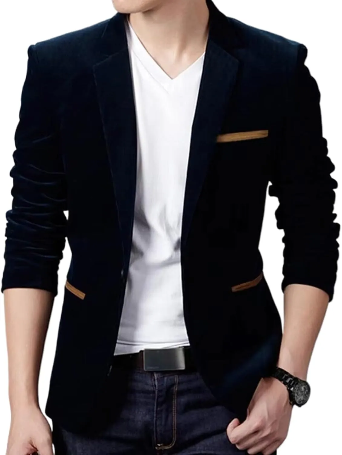 Men Blazer Autumn High Classic Busines Coat Slim Fit Men Suit Blazers Men