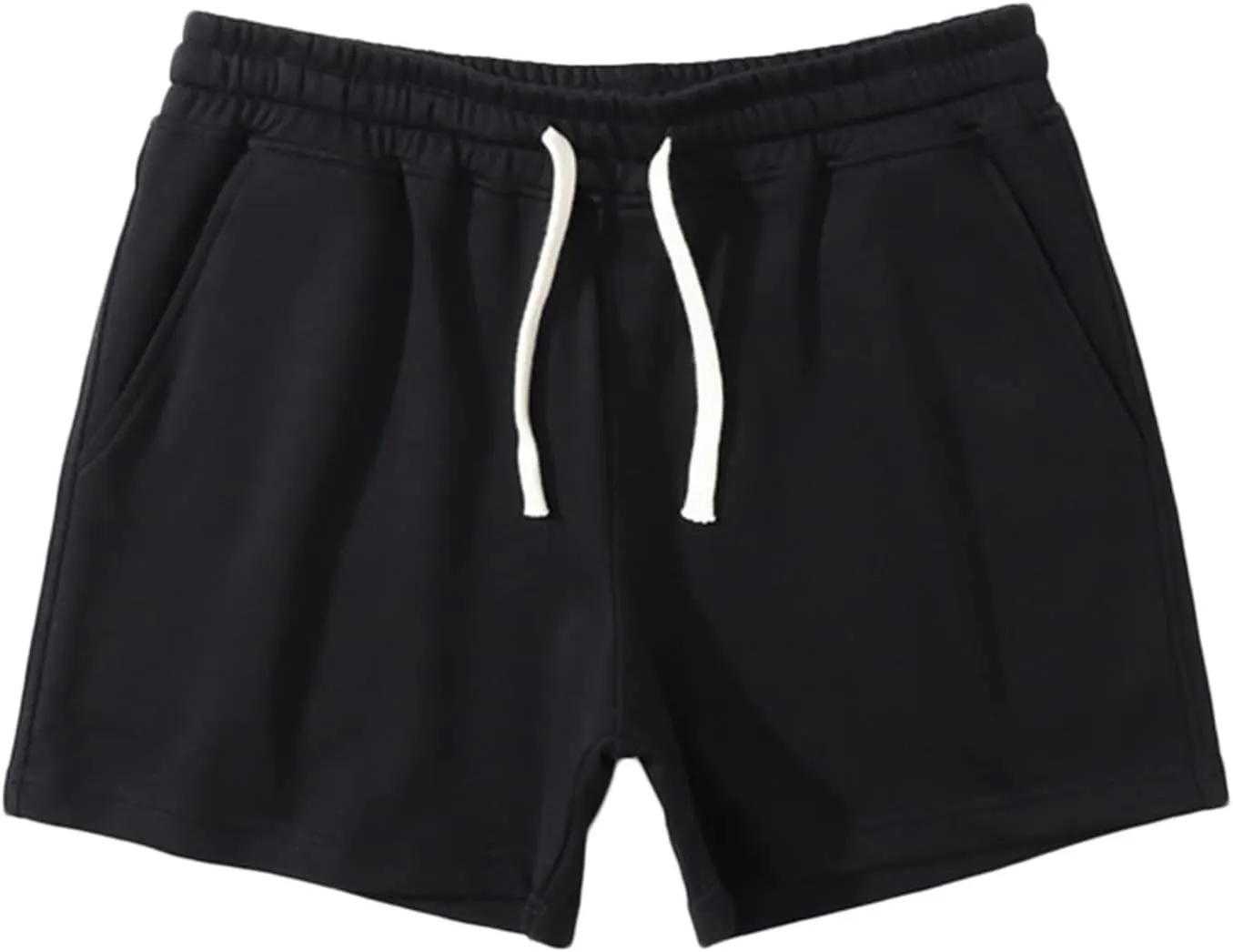 Men's 5'' Cotton Lounge Shorts Bodybuilding Workout Sport Training Shorts Elastic Weightlifting Squat Sweat Shorts