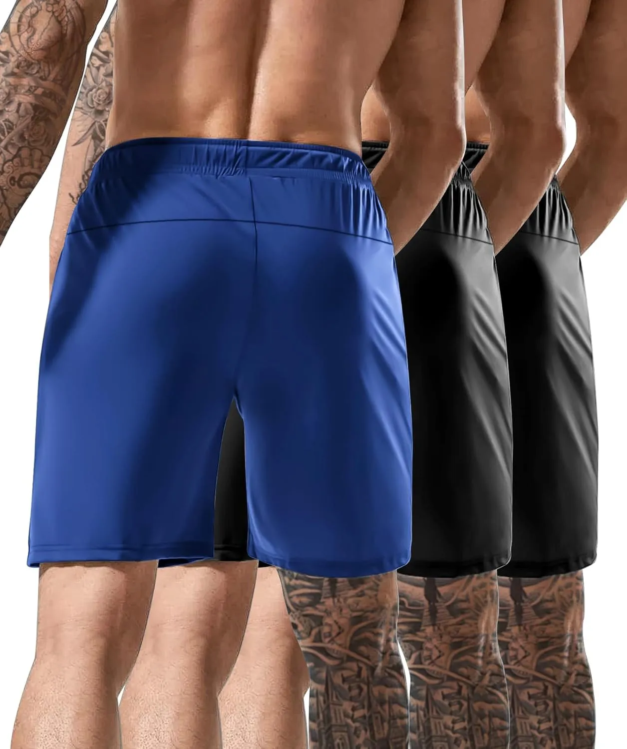 Men's Athletic Shorts Lightweight Sport,Gym,WorkoutRunning Jogging Shorts Quick Dry with Zipper Pockets