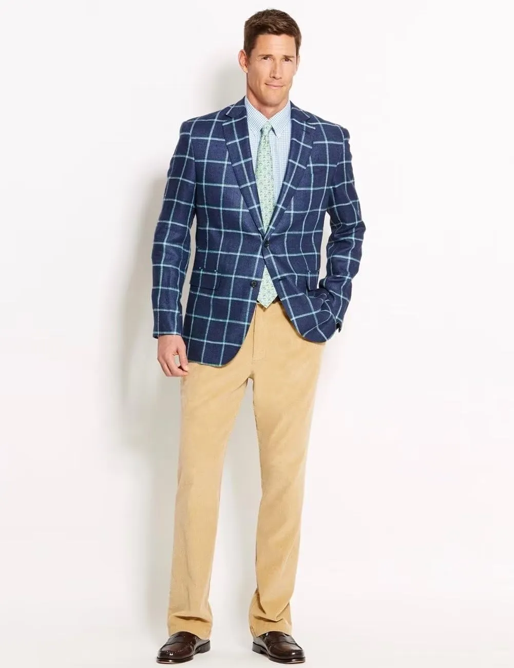 Mens Blazer Plaid Jacket Sports Coats Slim Fit Plaid Blazer for Men Wedding Prom Business