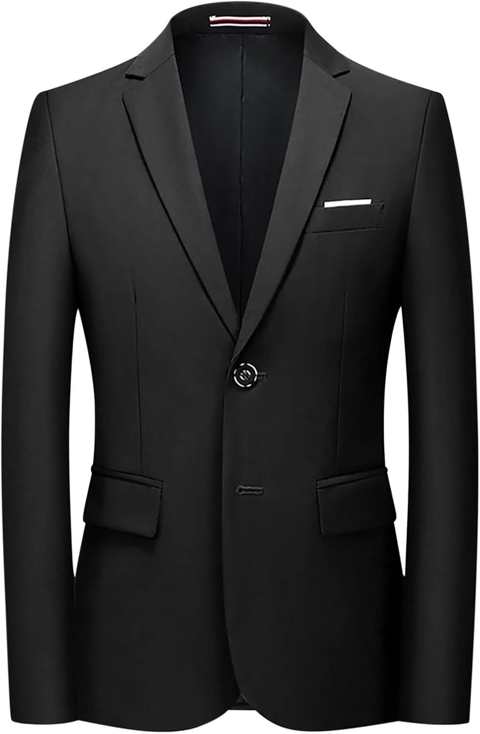 Men's Casual Blazer Notched Lapel Suit Jackets Classic Two Button Lightweight Business Sport Coat for Wedding Party