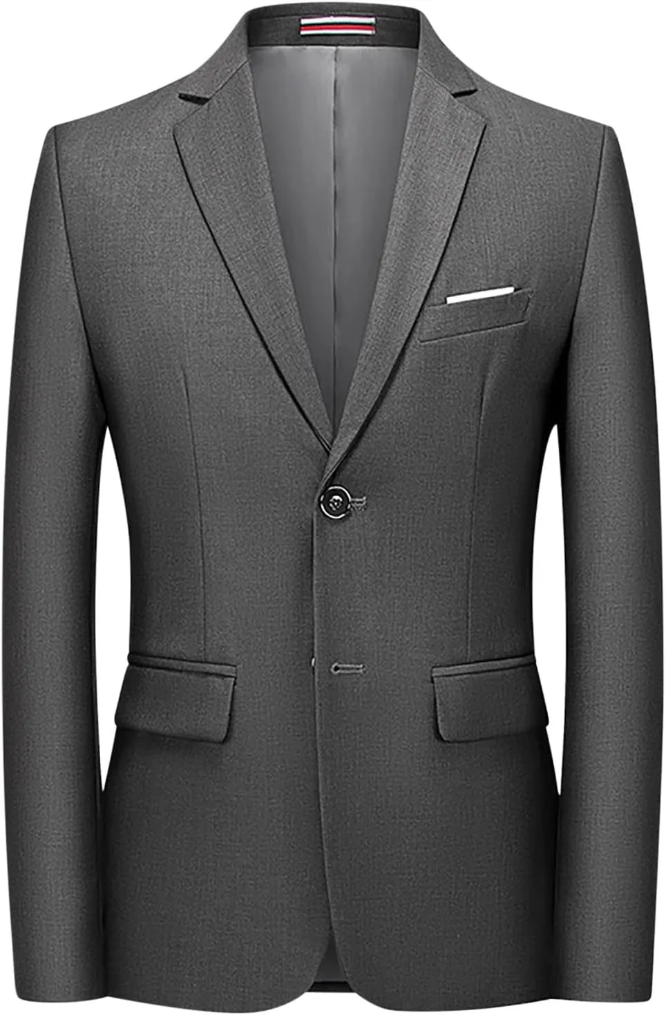 Men's Casual Blazer Notched Lapel Suit Jackets Classic Two Button Lightweight Business Sport Coat for Wedding Party