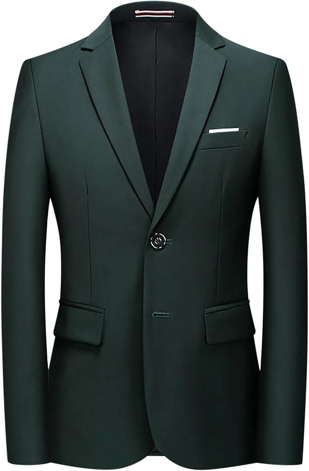 Men's Casual Blazer Notched Lapel Suit Jackets Classic Two Button Lightweight Business Sport Coat for Wedding Party