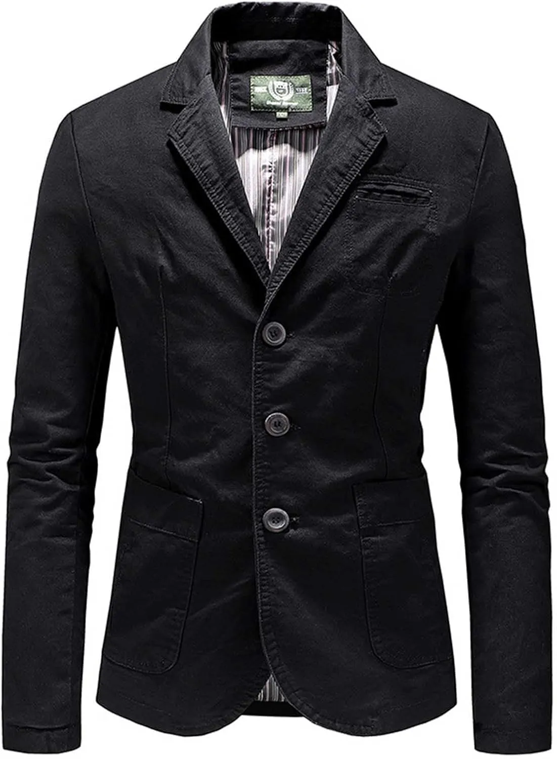 Mens Casual Three Buttons Slim Fit Jacket Autumn Blazer Sport Coat Classic Sport Suit Coats Stylish Lightweight Top