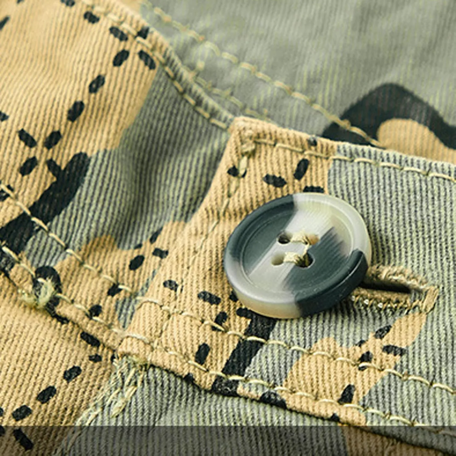 Mens Cotton Shorts Casual Camo Slim Fit Multi Pocket Zipper Straight Summer Linen Shorts Outdoor Sport Shorts