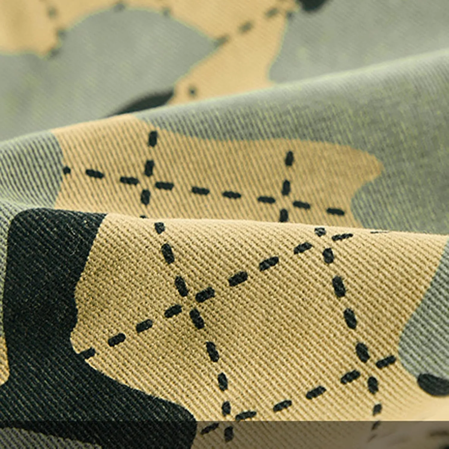 Mens Cotton Shorts Casual Camo Slim Fit Multi Pocket Zipper Straight Summer Linen Shorts Outdoor Sport Shorts