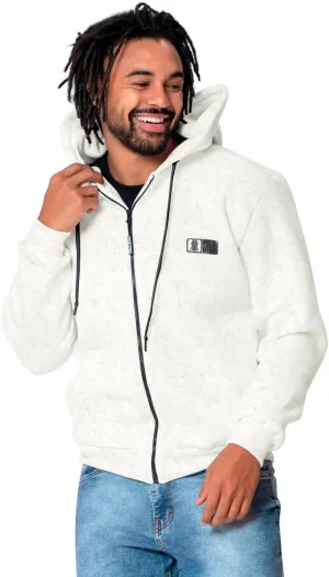 Men's Fleece Full-Zip Hoodie - Stylish Minimalist Pullover Sweatshirt, Soft Comfortable Fabric, Everyday Essential