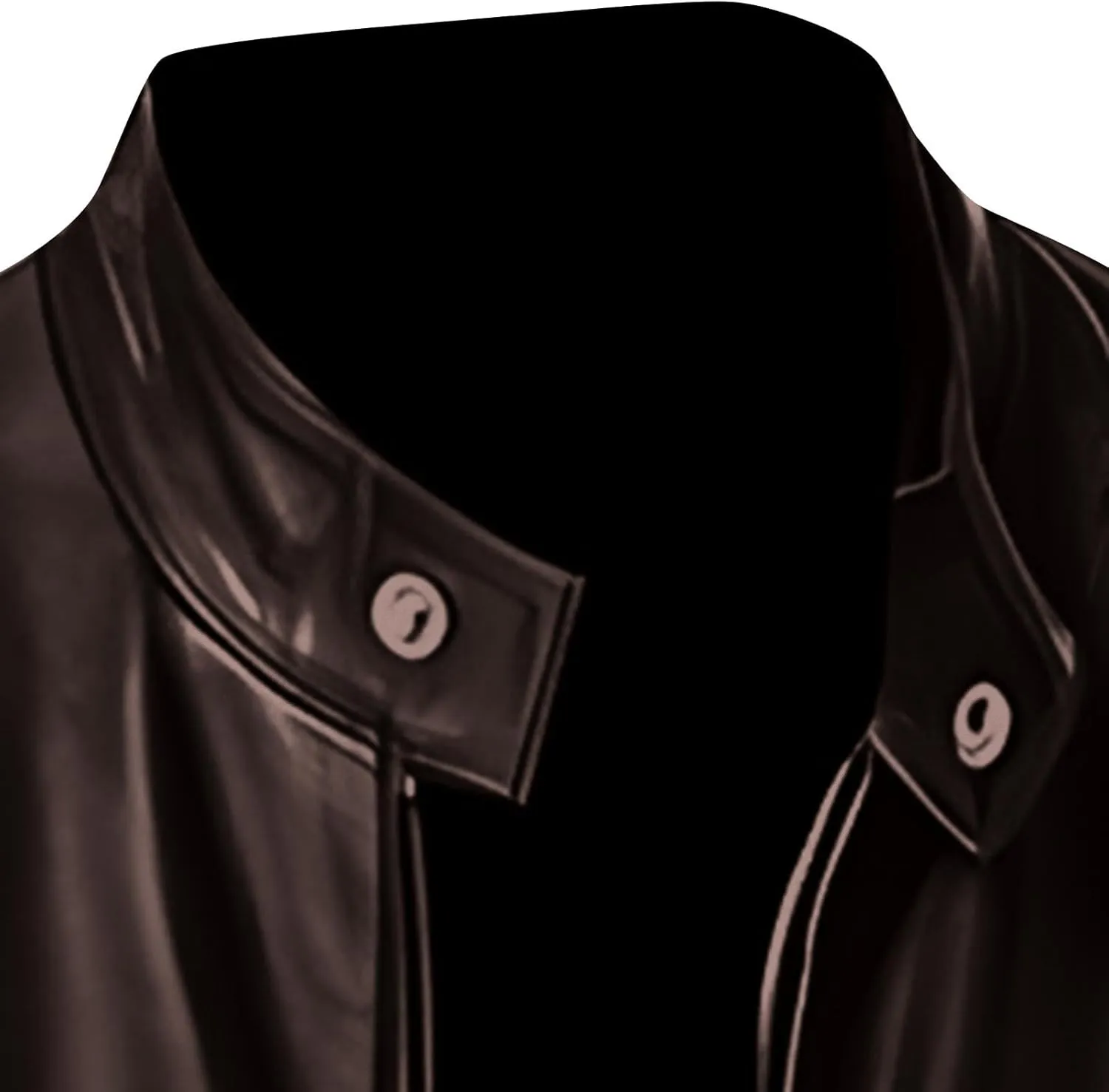 Mens Leather Jacket Stand Collar Moto Jacket Waterproof Motorcycle Jacket Faux Leather Jacket Casual Biker Jacket