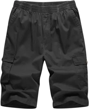 Mens Lightweight Comfy Soft Cotton Shorts Classic Fit Loose Lounge Shorts Summer Fashion Outdoor Active Work Shorts