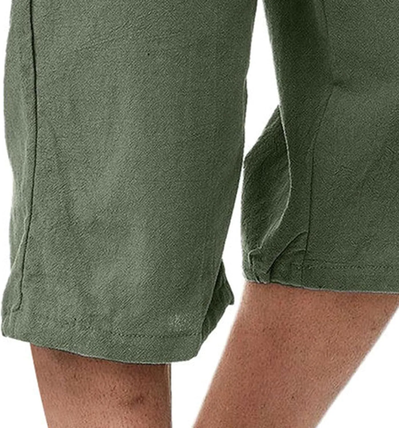 Men's Lounge Cotton Linen Long Leisure Shorts Casual Breathable Track Shorts Marathon Performance Beach Shorts