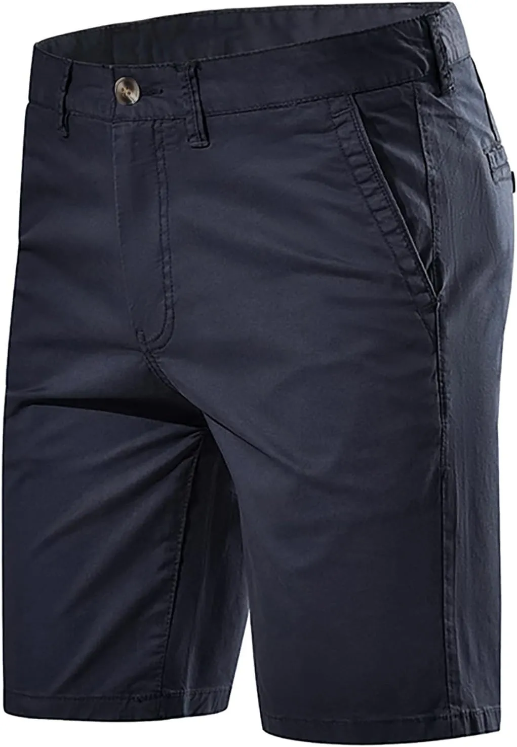 Mens Lounge Shorts with Pockets Casual Stretch Slim Fit Denim Shorts 6 Inch Inseam Summer Beach Linen Shorts