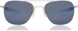 Mens or Womens Aviator Sunglasses, Matte Chrome, Classic, Polarized and Non-Polarized with UV Protection by Randolph USA