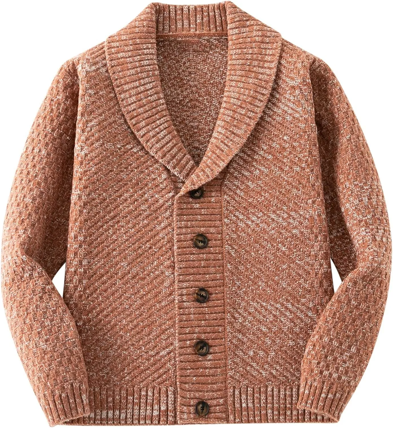 Mens Shawl Collar Cardigan Sweater Cable Knit Button Down Winter Chunky Sweaters Oversize Vintage Long Sleeve Jacket
