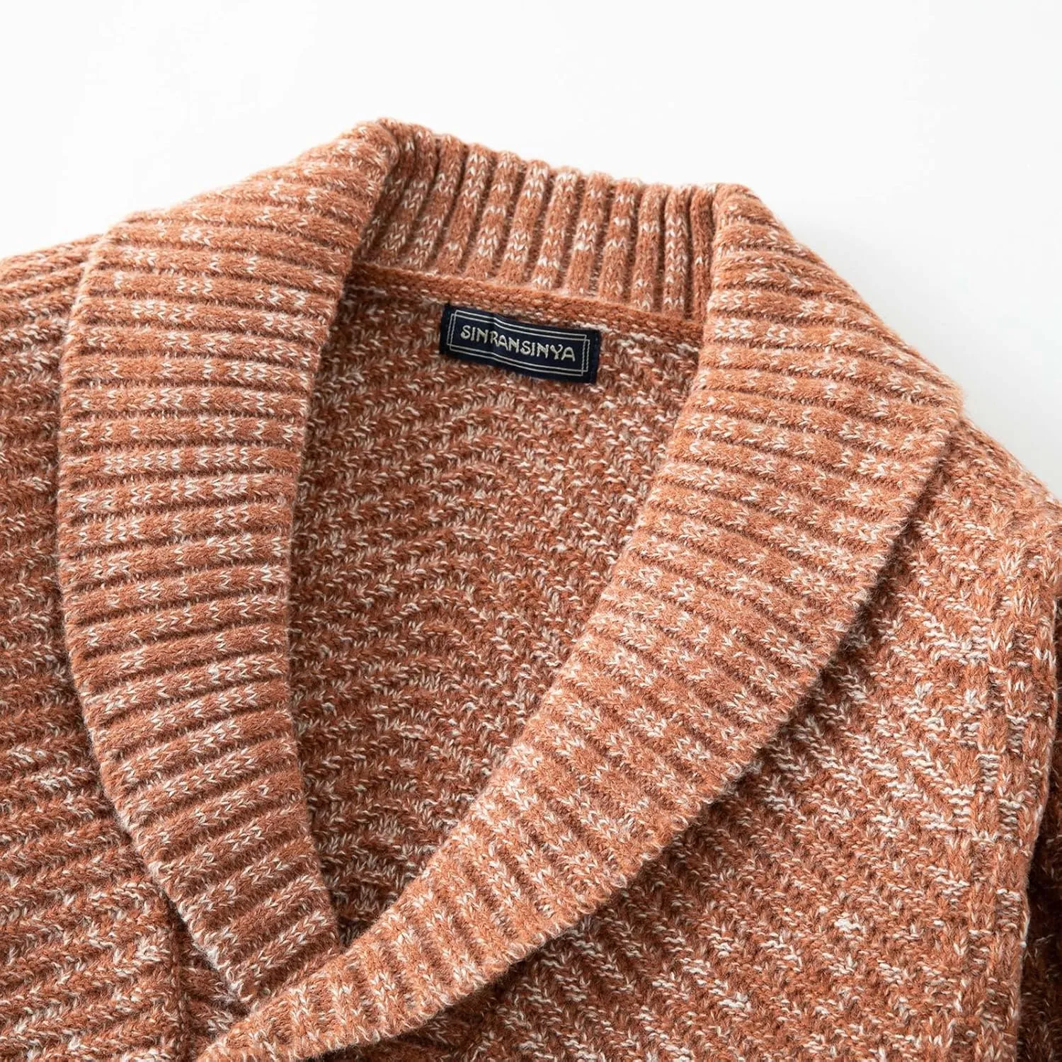 Mens Shawl Collar Cardigan Sweater Cable Knit Button Down Winter Chunky Sweaters Oversize Vintage Long Sleeve Jacket